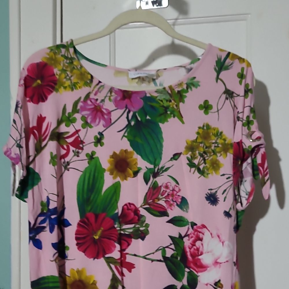 Calvin Klein Pink Floral Blouse